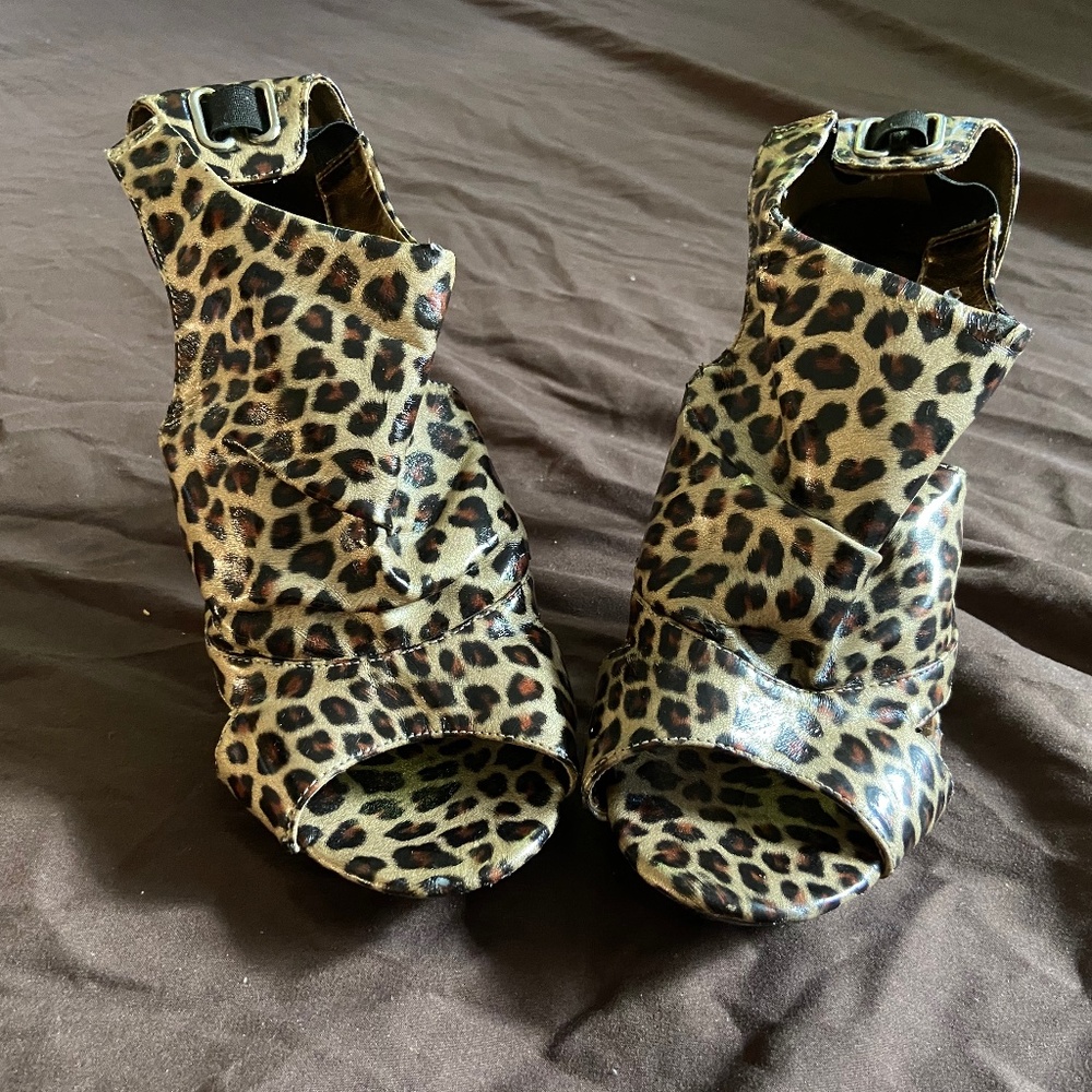 Cheetah print high heels